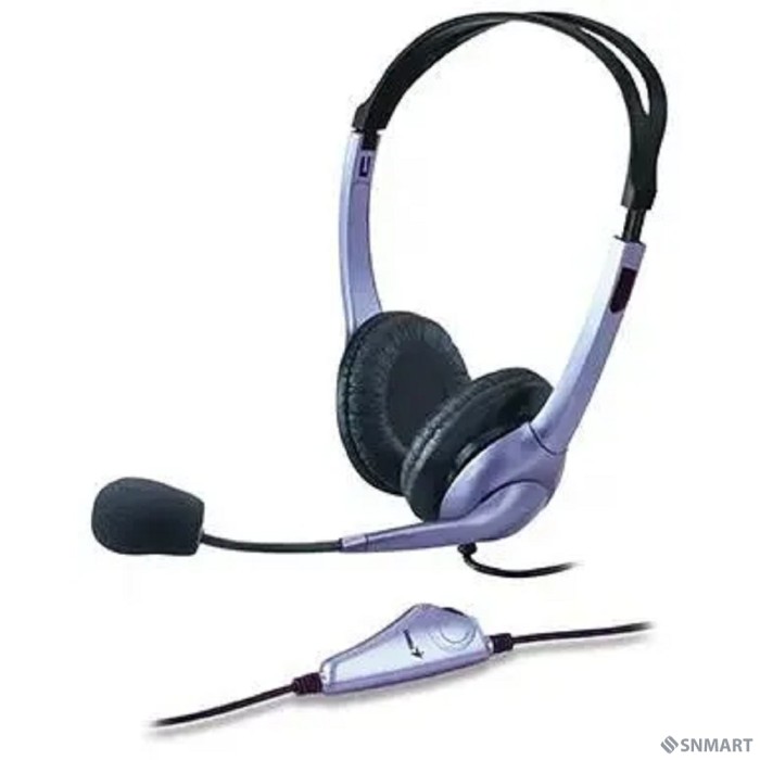 Genius Headset HS-04S, Stereo, 1x mini jack 3.5mm, blue