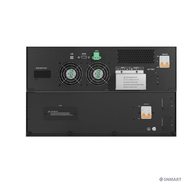 Сайбер Электро ИБП ЭКСПЕРТ ПЛЮС-6000Р [Онлайн, стойка/на пол, 6000ВА/5400Вт USB/RS-232/SNMP Slot/EPO/Клеммная колодка (1) (без АКБ 192В=16х12В, ток заряда 10А) 3U]