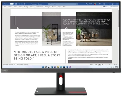 Монитор Lenovo 27&quot; ThinkVision S27i-30 черный IPS LED 4ms 16:9 HDMI матовая 1300:1 300cd 178гр/178гр 1920x1080 100Hz VGA 4.76кг