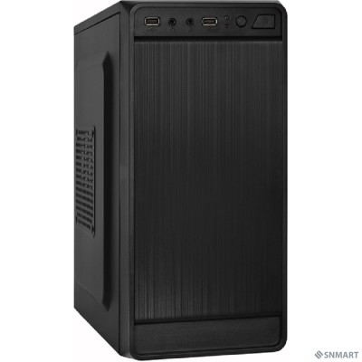 Exegate EX283125RUS Корпус Minitower ExeGate BAA-108 Black, mATX, &lt;AAA400, 80mm&gt;, 2*USB, Audio