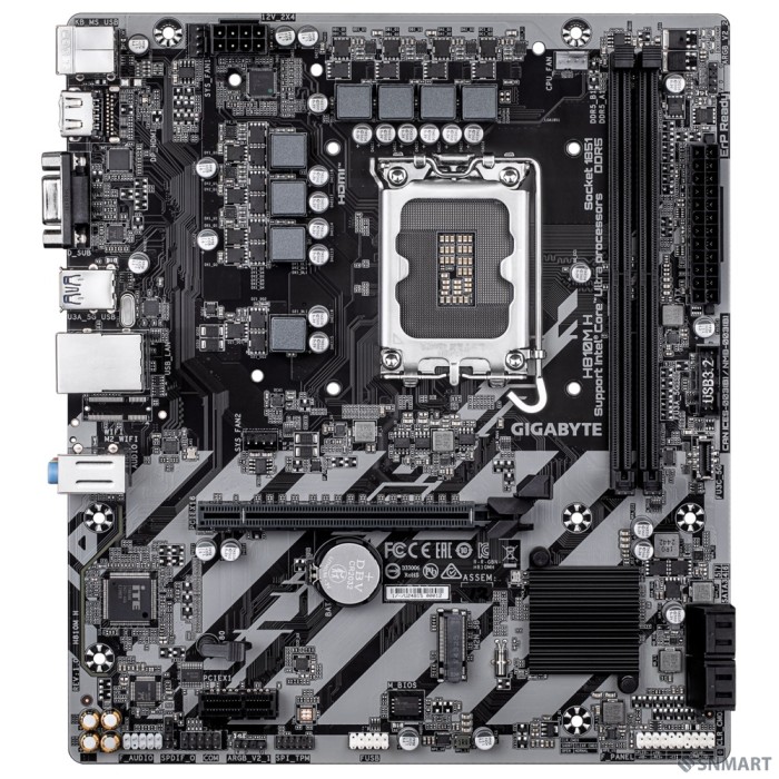 Gigabyte H810M H [Socket 1851, Intel®H810, 2xDDR5-6400, D-SUB+HDMI, 1xPCI-Ex16, 1xPCI-Ex1, 4xSATA3(RAID 0/1/5/10), 1xM.2, 8Ch Audio, GLan, (5+2)xUSB2.0, (1+2)xUSB3.2, (0+1)xUSB Type-C™, mATX]