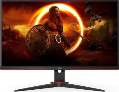 Монитор AOC 23.8&quot; 24G2SPAE черный/красный IPS LED 1ms 16:9 HDMI M/M матовая 250cd 178гр/178гр 1920x1080 165Hz FreeSync Premium VGA DP FHD 3.75кг