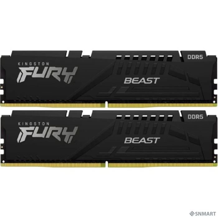 Kingston 32GB 6400MT/s DDR5 CL32 DIMM (Kit of 2) FURY Beast Black EXPO KF564C32BBEK2-32