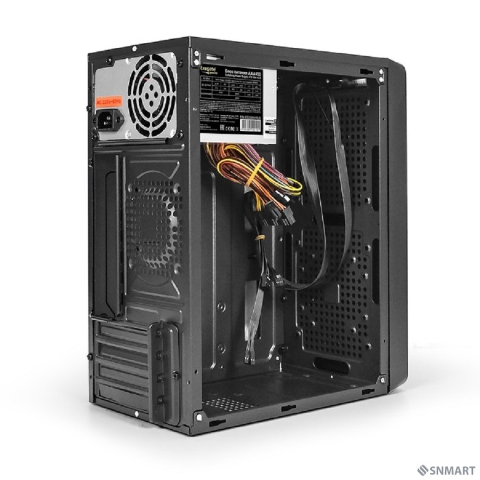 Exegate EX283124RUS Корпус Minitower ExeGate BAA-108 Black, mATX, <AAA450, 80mm>, 2*USB, Audio