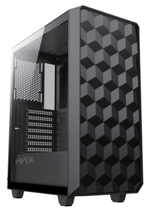 Компьютерный корпус Hiper BH34-1 черный без БП ATX