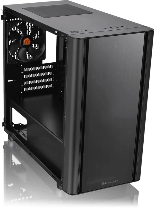 Компьютерный корпус Thermaltake V150 TG черный без БП mATX