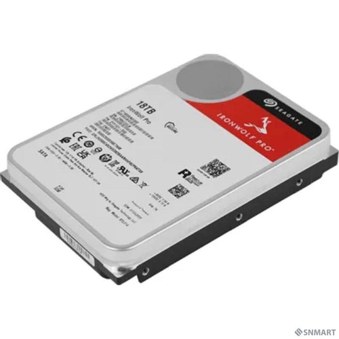 18TB Seagate Ironwolf Pro (ST18000NE000) [SATA 6 Гбит/с, 7200 rpm, 256mb buffer, для NAS, 24x7]