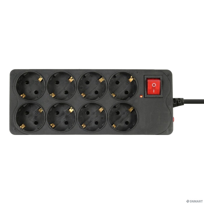 BURO Сетевой фильтр 8 розеток (800SH-1.8-B),1.8м, черный коробка [1180911]