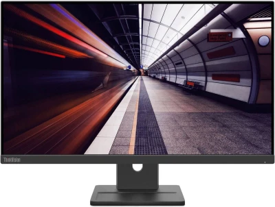 Монитор Lenovo 23.8&quot; ThinkVision E24-30 черный IPS LED 4ms 16:9 HDMI M/M матовая HAS Piv 1300:1 250cd 178гр/178гр 1920x1080 100Hz VGA DP FHD 4.5кг