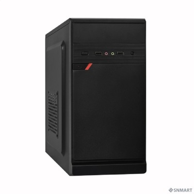 Exegate EX283057RUS Корпус Minitower ExeGate BAA-106 Black, mATX, &lt;AAA350, 80mm&gt;, 2*USB, Audio