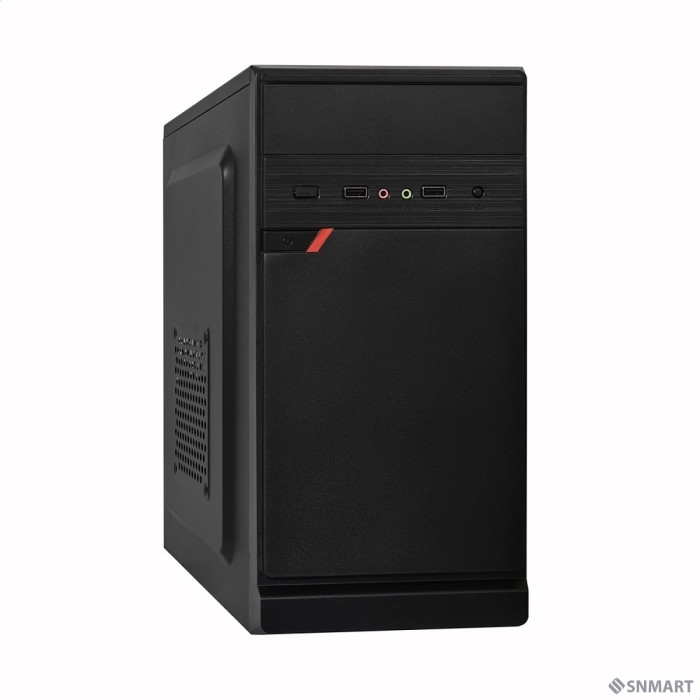 Exegate EX283058RUS Корпус Minitower ExeGate BAA-106 Black, mATX, <AAA400, 80mm>, 2*USB, Audio