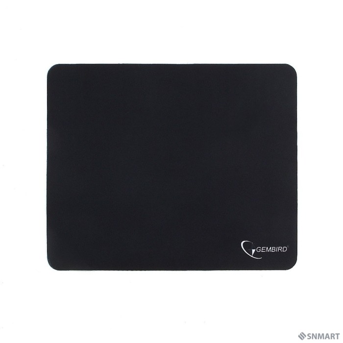 Коврик для мыши Gembird MP-BLACK, чёрный, размеры 250*200*2мм, полиэстер+резина