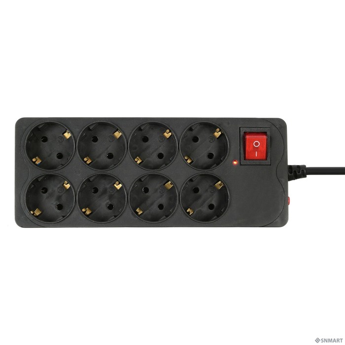 BURO Сетевой фильтр 8 розеток (800SH-5-B),5м, черный коробка [1180915]