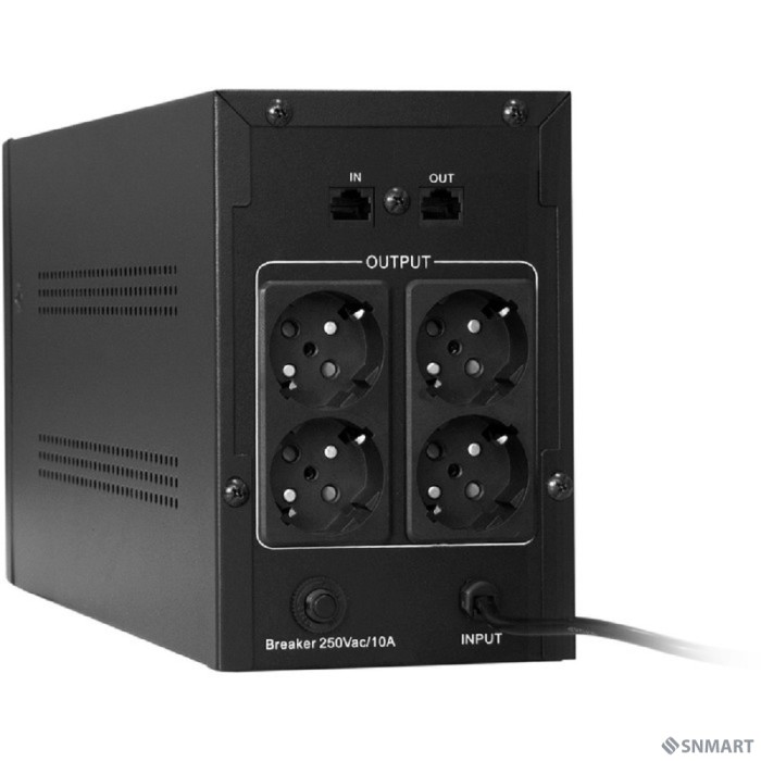 Exegate EP285503RUS ИБП ExeGate SpecialPro Smart LLB-1500.LCD.AVR.EURO.RJ <1500VA/950W, LCD, AVR, 4 евророзетки, RJ45/11, Black>