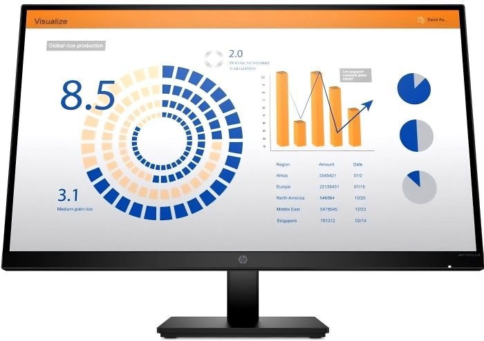 Монитор HP 27" P27q G4 IPS 2K 60Гц черный (8MB11AA)