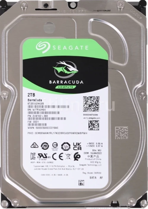 Жесткий диск (HDD) Seagate Barracuda 2 ТБ (ST2000DM005)