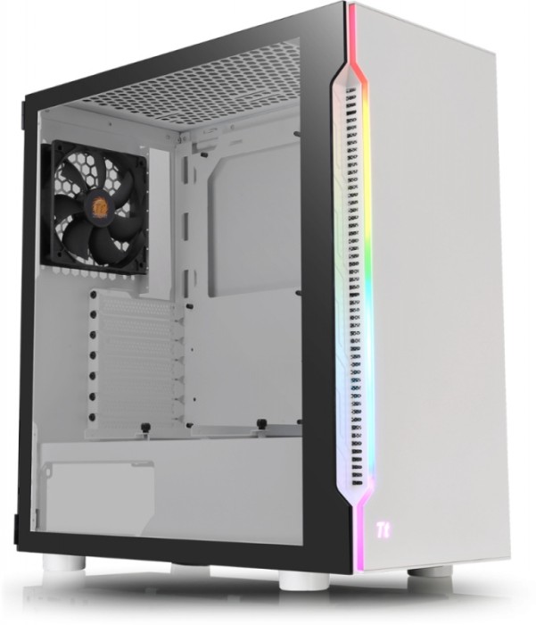 Компьютерный корпус Thermaltake H200 TG Snow RGB белый без БП ATX