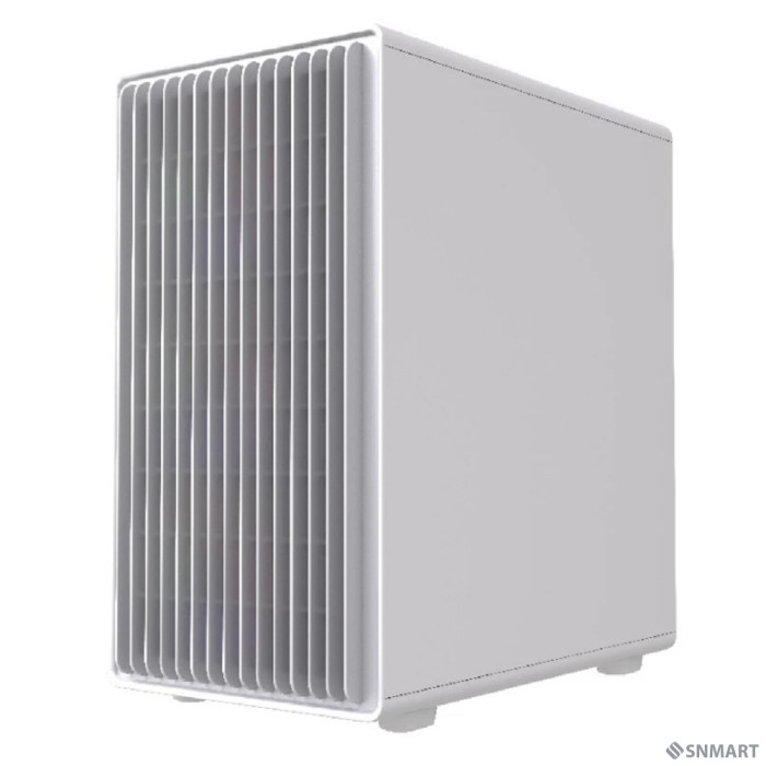 Powercase Корпус Mistral Micro C4W ARGB, Tempered Glass, 4x 120mm ARGB PWM Fan, белый, mATX  (CMMCW-A4)