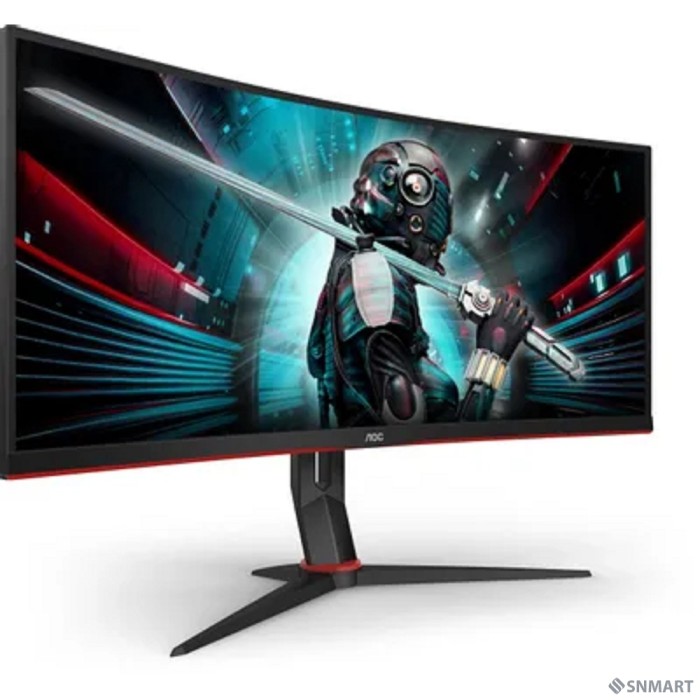 LCD AOC 34" CU34G2X Black-Red [VA curved 3440x1440 144Hz 1ms 178/178 300cd 2xHDMI2.0 2xDisplayPort HAS]