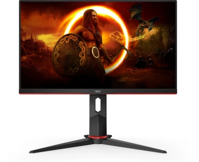 Монитор AOC 23.8&quot; Gaming 24G2SP черный/красный IPS LED 1ms 16:9 HDMI M/M матовая HAS Piv 300cd 178гр/178гр 1920x1080 165Hz G-Sync FreeSync Premium VGA DP FHD 4.25кг