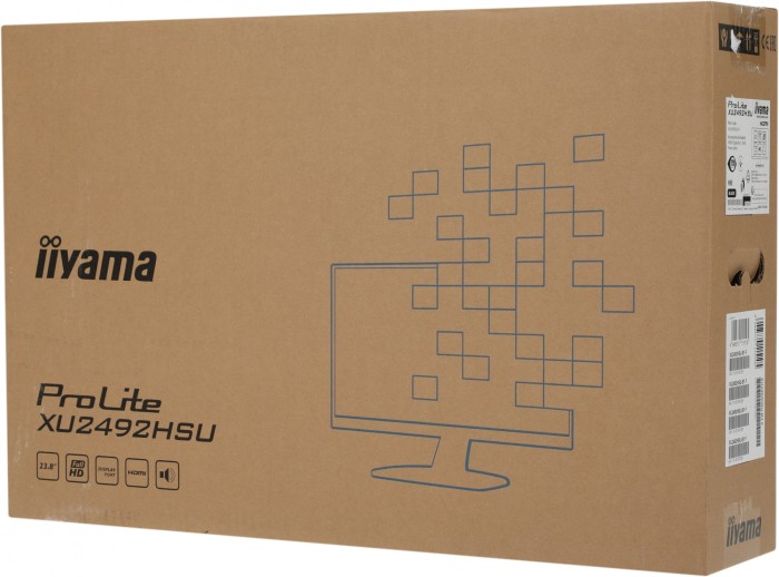 Монитор Iiyama 23.8" ProLite XU2492HSU-B1 IPS FHD 75Гц черный (XU2492HSU-B1)