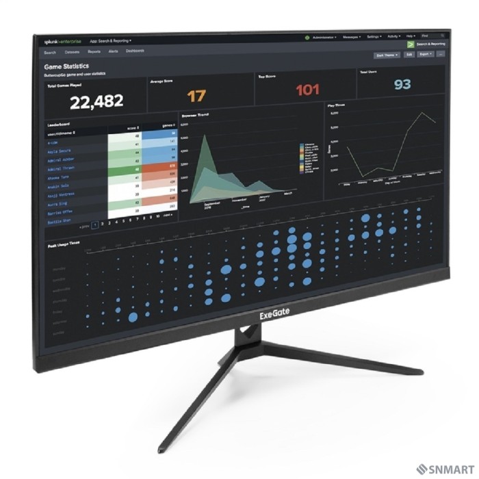 LCD ExeGate 27" EZ2700A ProSmart [IPS 1920x1080 75Hz 5ms 250cd 1000:1 178/178 D-Sub HDMI1.4 VESA] [EX296283RUS]