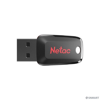 Netac USB Drive 64GB U197 &lt;NT03U197N-064G-20BK&gt;, USB2.0, пластиковая, черная