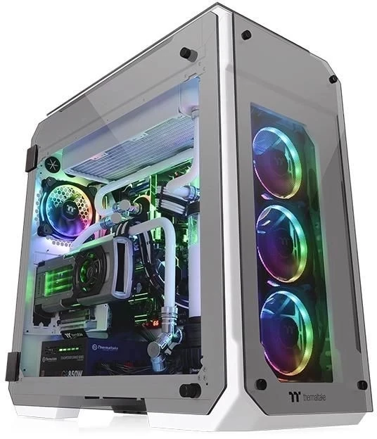 Компьютерный корпус Thermaltake View 71 TG Snow белый без БП ATX