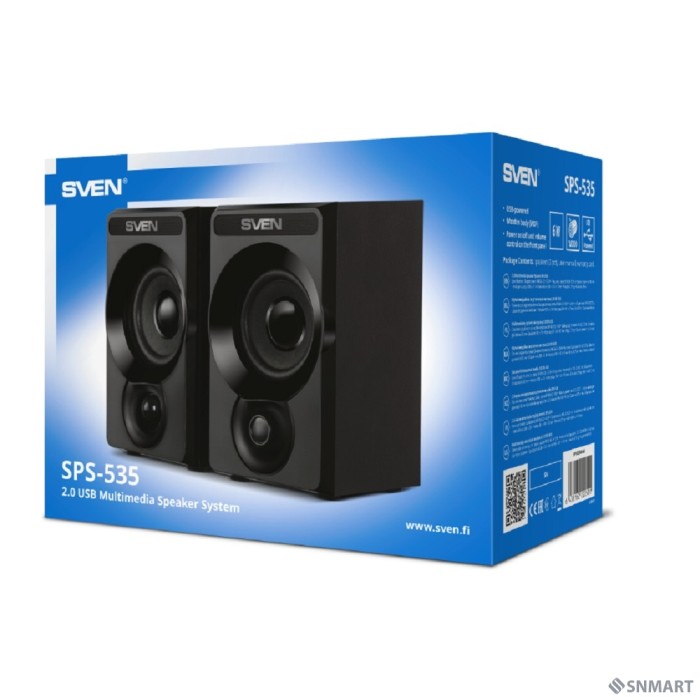 АС SPS-535, черный (6 Вт, питание USB)