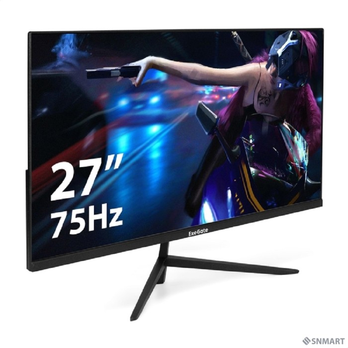LCD ExeGate 27" EZ2707TA ProSmart [IPS 1920x1080 75Hz 5ms 250cd 1000:1 178/178 D-Sub HDMI DisplayPort VESA] [EX297649RUS]