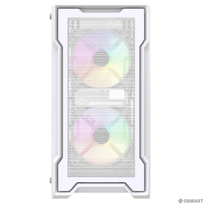 Powercase Mistral Micro X3W ARGB, Tempered Glass, 3x 120mm ARGB PWM Fan, белый, mATX  (CMMXW-A3)