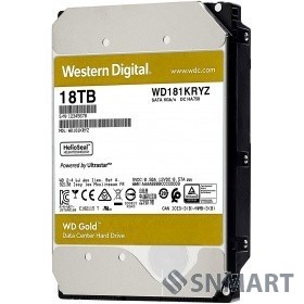 18TB WD Gold  (WD181KRYZ) [SATA III 6 Gb/s, 7200 rpm, 512Mb buffer]
