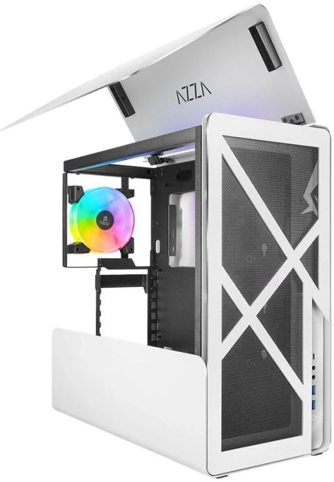 Компьютерный корпус Azza CAST белый без БП ATX