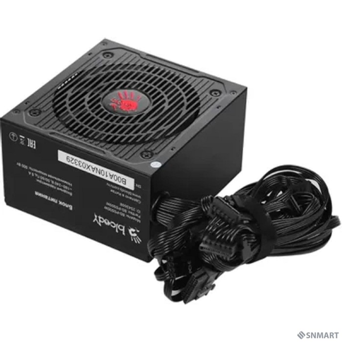 Bloody BD-PS500W ATX 500W 80 PLUS WHITE (20+4pin) APFC 120mm fan 6xSATA RTL