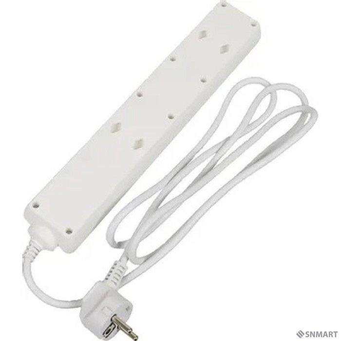 BURO Сетевой фильтр, 5 розеток, 1.8 метра, (500SH-1.8-W), белый (коробка) [992284]