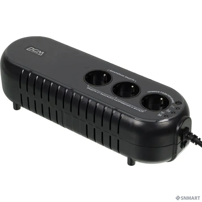 PowerCom WOW-500U ИБП [OffLine, 500VA / 250W, Tower, 3xEURO, USB] (37370)