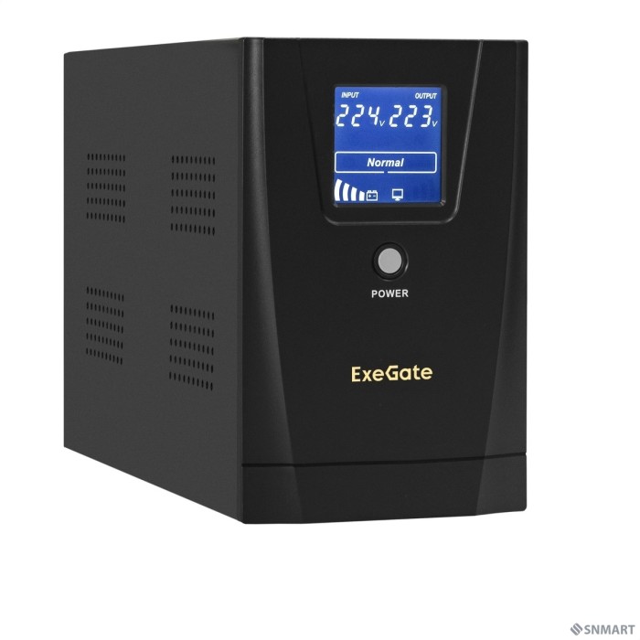 Exegate EX292634RUS ИБП ExeGate SpecialPro Smart LLB-2200.LCD.AVR.4C13.RJ.USB <2200VA/1300W, LCD, AVR, 4*C13,RJ45/11,USB, металлический корпус, Black>