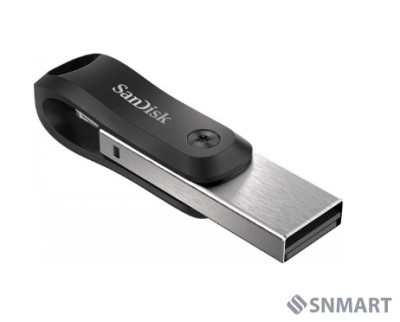 SanDisk USB Drive 64GB iXpand Flash Drive Go - USB3.0 + Lightning - for iPhone and iPad