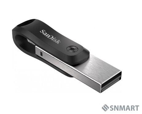 SanDisk USB Drive 64GB iXpand Flash Drive Go - USB3.0 + Lightning - for iPhone and iPad