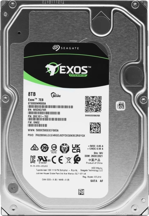 Жесткий диск (HDD) Seagate Exos 7E8 8 ТБ (ST8000NM000A)