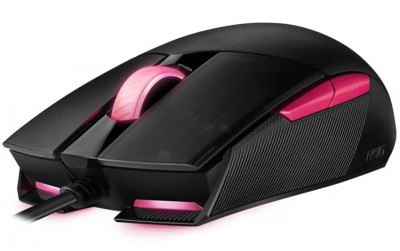 Мышь Asus Strix Impact II Electro Punk черный/розовый оптическая (6200dpi) USB для ноутбука (4but)