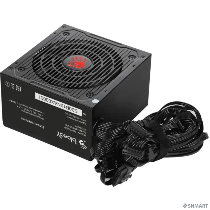 Bloody BD-PS550B ATX 550W 80+ bronze (20+4pin) APFC 120mm fan 6xSATA RTL