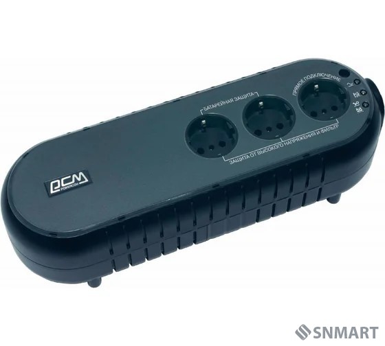 PowerCom WOW-700U ИБП [OffLine, 700VA / 350W, Tower, 3xEURO, USB] (37371)