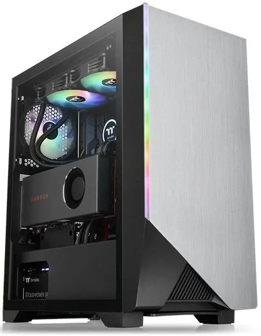 Компьютерный корпус Thermaltake H550 TG RGB черный без БП ATX