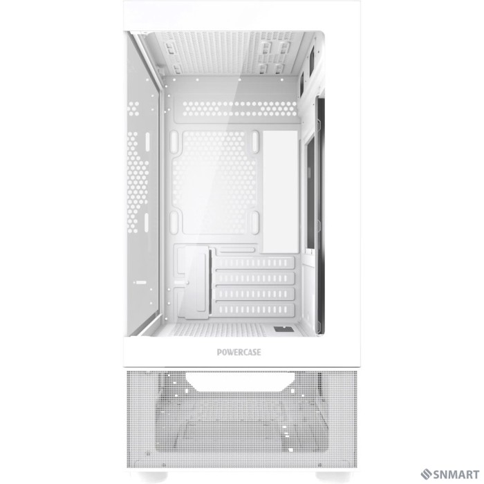 Powercase Vision Micro M2, Tempered Glass, белый, mATX  (CVMWM2-L0)