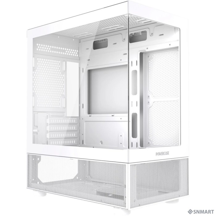 Powercase Vision Micro M2, Tempered Glass, белый, mATX  (CVMWM2-L0)