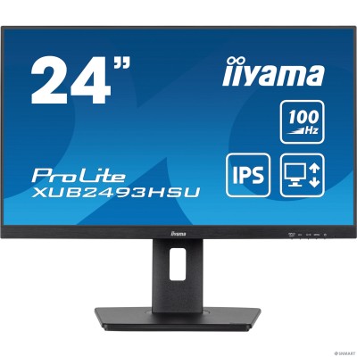 LCD IIYAMA 23.8&quot; XUB2493HSU-B7 [IPS 1920x1080 100Hz 1ms 300cd HDMI DisplayPort USB M/M Pivot HAS]