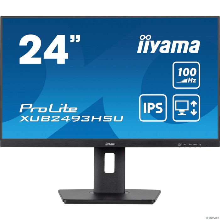 LCD IIYAMA 23.8" XUB2493HSU-B7 [IPS 1920x1080 100Hz 1ms 300cd HDMI DisplayPort USB M/M Pivot HAS]