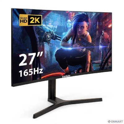 LCD ExeGate 27&quot; EC2700TA Combat [VA 2560x1440 Curved 165Hz 1ms 16:9 300cd 3000:1 178/178 2xHDMI DisplayPort USB Speakers] [EX297303RUS]