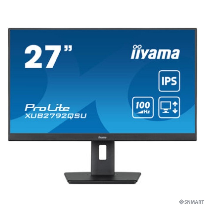 LCD IIYAMA 27" XUB2792QSU-B6 [IPS 2560x1440 100hz 0.4ms HDMI DisplayPort USB M/M HAS Pivot]